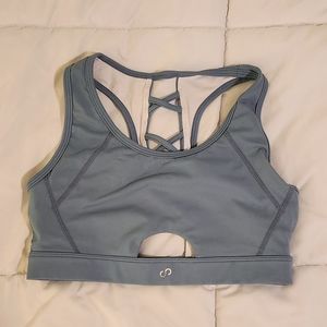 Marine blue Curves N Combat Boots sports bra